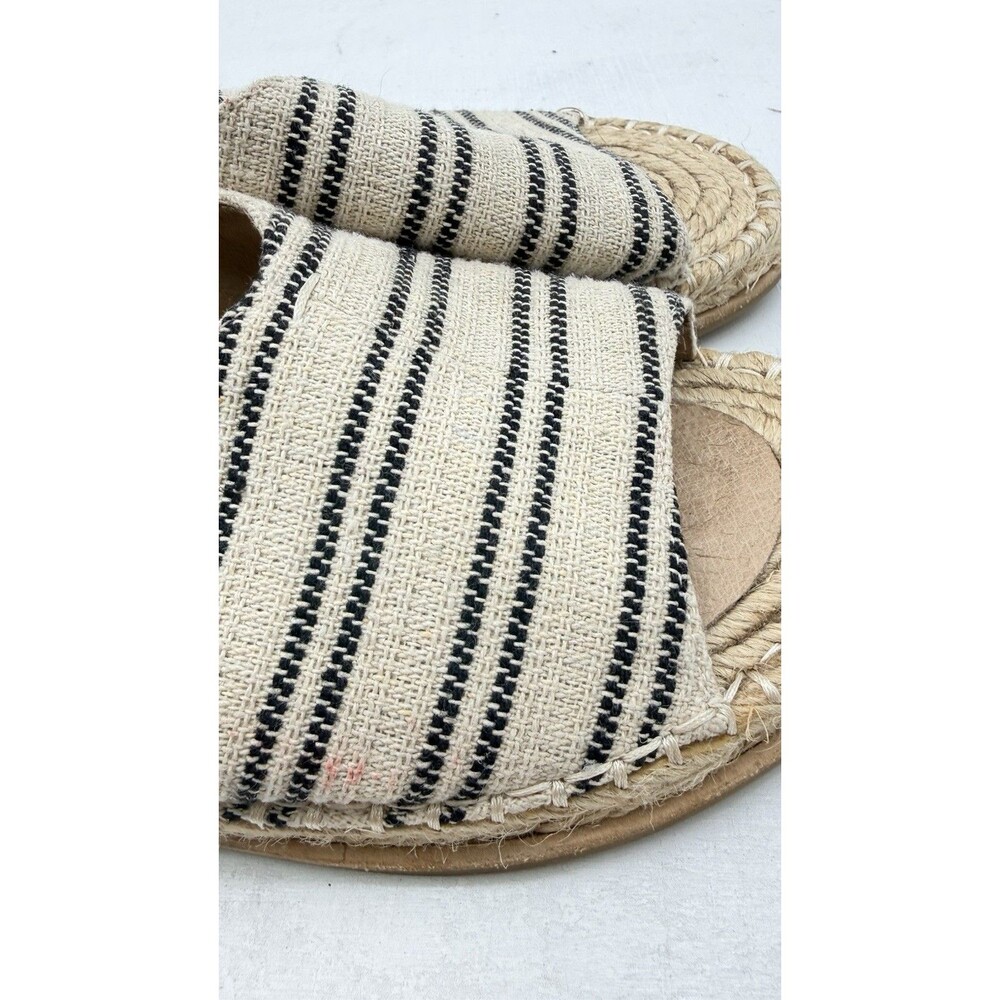 Eileen Fisher 8 Milly Slide Espadrille Sandal Coastal Nautical Open Toe 8.5 - Picture 4 of 6